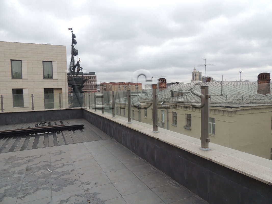 Стеклянные ограждения, г. Москва, Пречистинская наб.