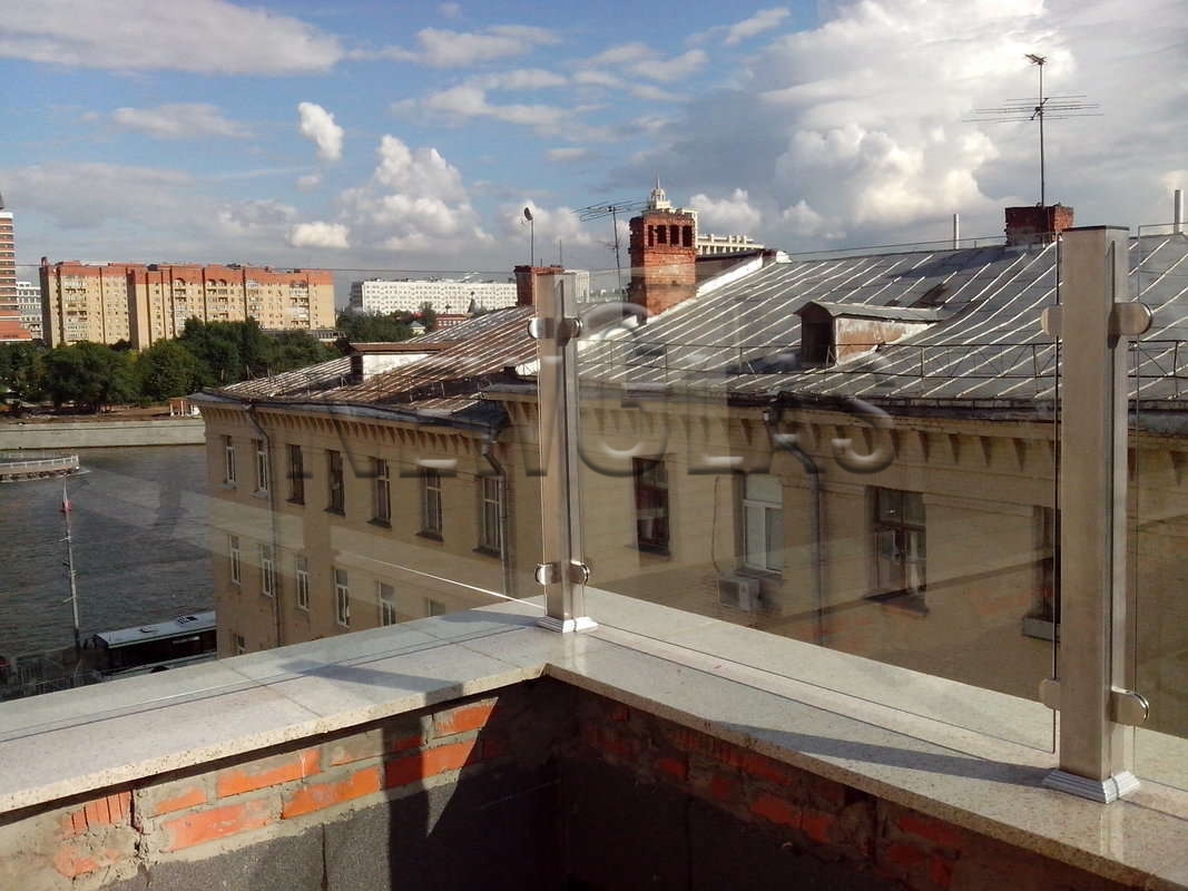 Стеклянные ограждения, г. Москва, Пречистинская наб.