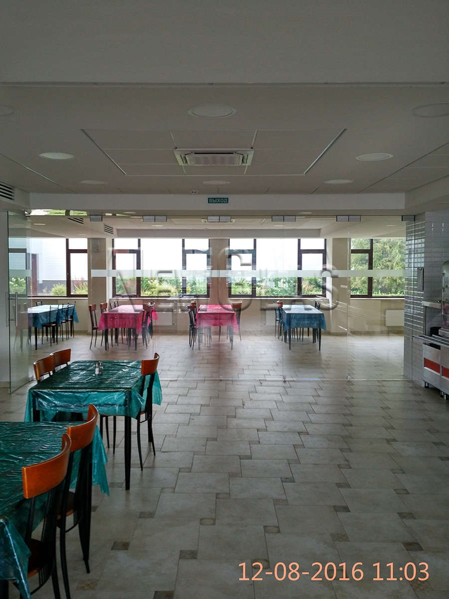 Раздвижные стеклянные перегородки, МО, г. Климовск.