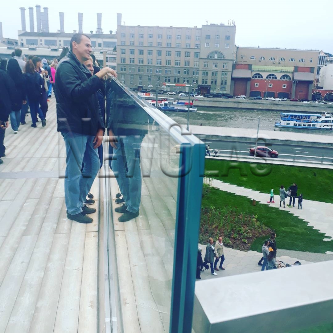 Ограждения из стекла, г. Москва, парк «Зарядье»